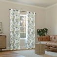 thumbnail image 6 of Sun Zero Remi Floral Leaf Print Blackout Grommet Curtain Panel, 40"X84", Multi, 6 of 8