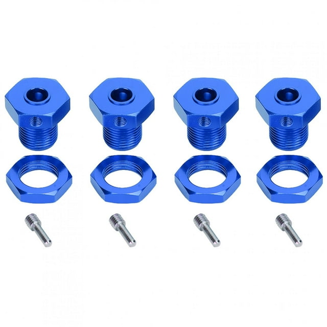 Hex Adapter Hub Accessory 5mm 0.2in Aluminum Alloy Tire Combiner Coupler Fit For EREVO 1/10 CarDark Blue