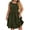 Army Green 2, variant on Plus Size Summer Dresses for Women Sleeveless Empire Waist T Shirt Dress Casual Loose Ruffle Hem Sundress