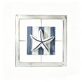 thumbnail image 2 of Cififendec Coastal Seashell Starfish Wall Decor, 9.84", Wooden White Distressed Frame 3D Nautical Hanging Plaques for Dining Room Beach Homestay Wall Decor, 2 of 6