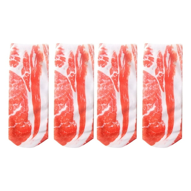 Chaussettes à Moins de 5 $ Rouges Deux Paires Motif 3D Manucure Imprimé Chaussettes Gougounes Amusantes Cachées Chaussettes de Course Femmes Personnalisées