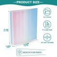thumbnail image 3 of FORMRS 3 Ring Binder 1.5 inch with Pockets Set of 2 Clip Board 200 Sheets Capacity, Light Blue Stripes, 3 of 8