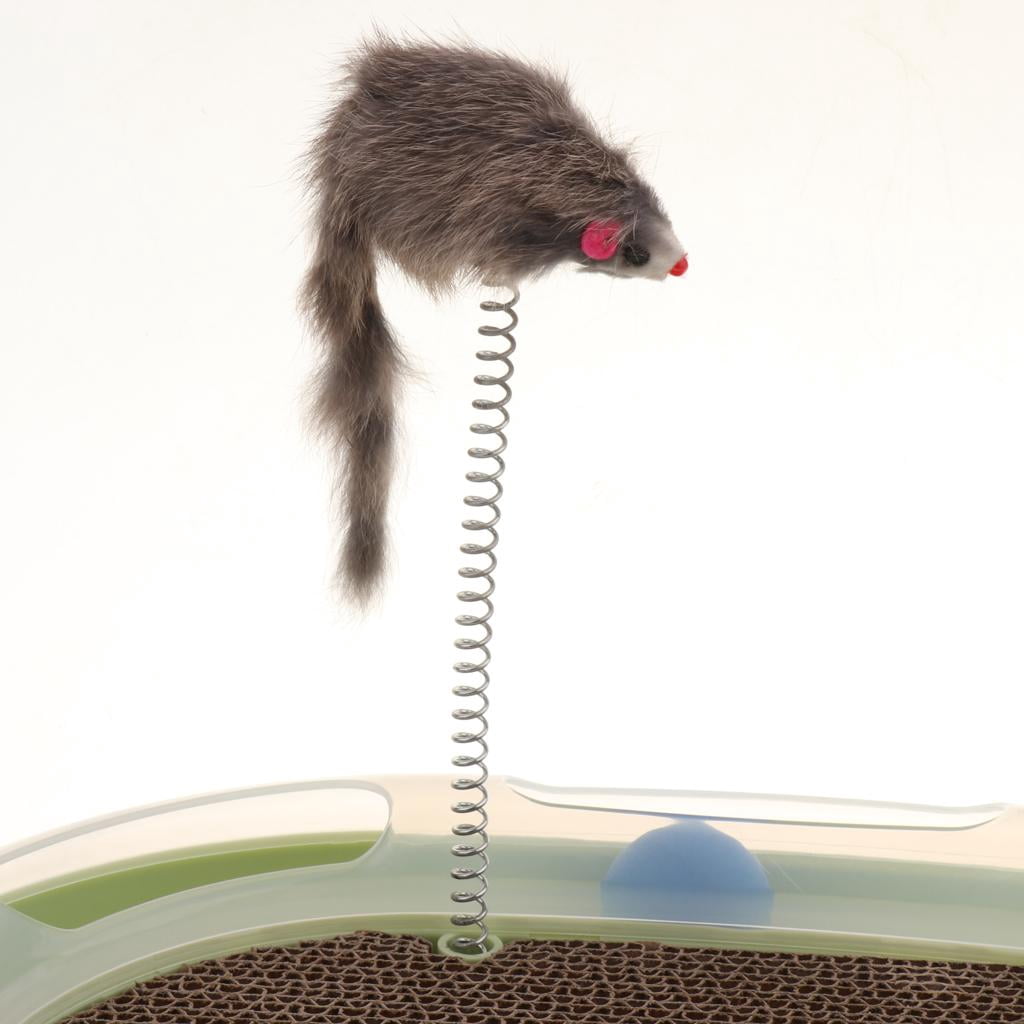 Dualoai Cat Interactive Play Intelligence Toy Cat Amusement Toy with Ball & Mouse for