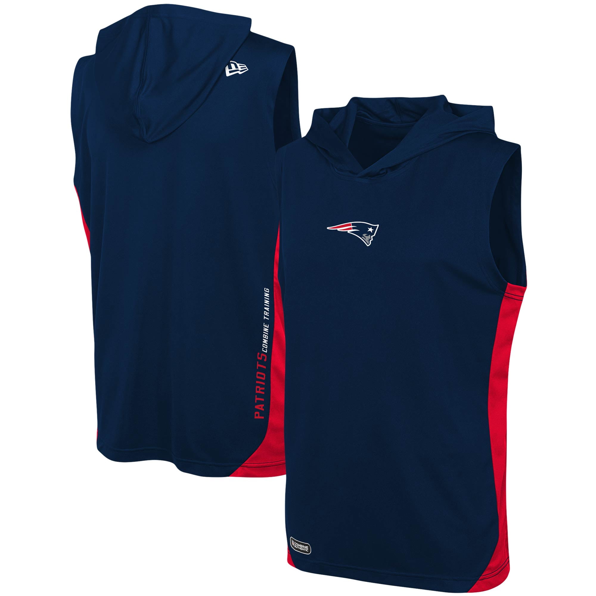 new england patriots sleeveless hoodie