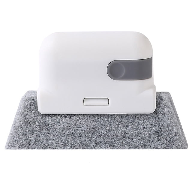 Cepillo De Limpieza De Ventanas Cepillo de limpieza de ventana de puerta 2 en 1 Herramientas de cepillos universales de mano (gris) Likrtyny Libre de BPA