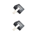 thumbnail image 2 of Wisewang 100 Pcs Requin Durable Acier Inoxydable Bord Droit pour Barbiers Style A 2ensemble, 2 of 5