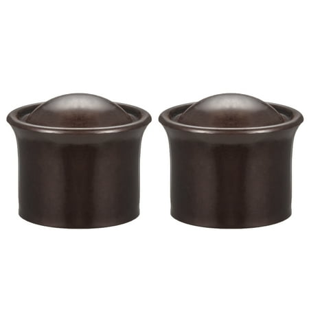 Curtain Rod Cap Finials Plastic Modern Style Drapery Rail ...