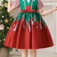 thumbnail image 7 of 4-9T Girls Christmas Princess Gown Dress Ugly Xmas Swing Party Casual Dress, 7 of 7