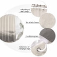 thumbnail image 6 of Grey Beige Ombre Waterproof Fabric Shower Curtain,Minimalist Ocean Waves Linen Waterproof Fabric Shower Curtain for Bathroom Curtains Bathtubs Hotel Shower Curtains with 12 Hooks Standard 72x72, 6 of 8