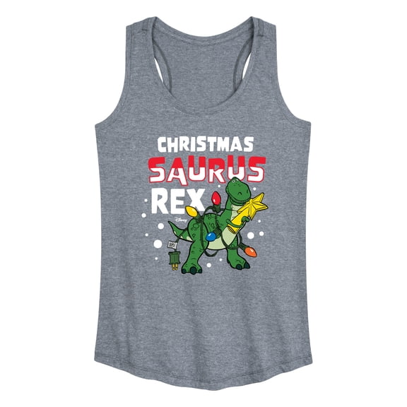 Toy Story - Christmas Saurus Rex - Women's Racerback Tank Top