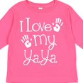 thumbnail image 4 of Inktastic I Love My Yaya Grandchild Boys or Girls Long Sleeve Toddler T-Shirt, 4 of 5