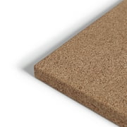 U Brands Cork Canvas Bulletin Board, 24 x18, Frameless, Brown