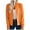 Orange, variant on 2025 Fashion Waffle Zipper up Jackets for Women Casual Solid Color Casual Full Zip Bomber Coat Long Sleeve Stand Collar Lightweight Comfortable Fall Outerwear Tops Orange XL