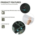thumbnail image 5 of 30" Bathroom Vanity with Ceramic Sink, Solid Wood & MDF Storage Cabinet, 3 Drawers & Soft-Close Cabinet, Green Freestanding Vanity Set, 5 of 7