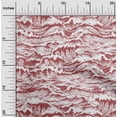 thumbnail image 2 of oneOone Cotton Poplin Twill Maroon Fabric Asian Japanese Wave Sewing Fabric By The Yard Printed Diy Clothing Sewing Supplies 56 Inch Wide, 2 of 4