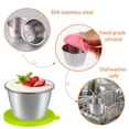 thumbnail image 3 of 6Pack Salad Dressing Container Condiment Cups Container with Lid Leak-Proof Portable for Bento Box Picnic Camping, 3 of 10
