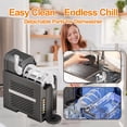 thumbnail image 3 of PRIJESSE Slushie Machine 70 oz, Slushy Machine for Home, 6 Preset Programs, Quiet Operation, LED Display, Auto-Clean, No Ice Needed,Perfect for Milkshakes, Frappes and More, 3 of 7
