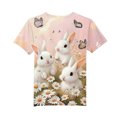 thumbnail image 4 of Chemise à Manches Courtes pour Garçons Imprimé de Pâques Col Rond T-Shirt Décontracté Graphique 3-14 Ans 1 Pce, 4 of 7