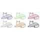 thumbnail image 5 of 60 clips de papel divertidos yuxing para oficina en 6 colores diferentes, 5 of 5