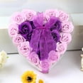 thumbnail image 1 of Regalo 24 Caja de regalo con forma de corazón de flores de jabón para inauguración de la casa Suministros para bodas Regalo de mano Rosa, 1 of 6