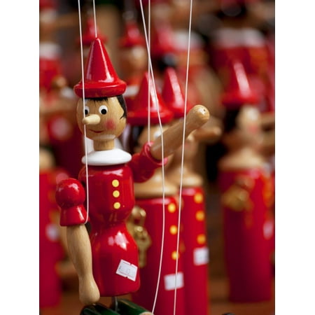 - Italy, Veneto, Verona, Western Europe, Pinocchio Marionettes, Pinocchio Was a Creation of Florentin Print Wall Art By Ken Scicluna