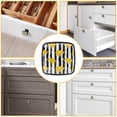 thumbnail image 4 of 4 Pcs Cabinet Handle Drawer Pulls Elephant Knobs with Screws Square Furniture Office Cabinet Knob Decoration, 4 of 5