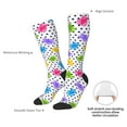 thumbnail image 4 of Fuzoiu Bear And Polka Dot Print Adult Stockings,Crew Socks,Unisex Fashion Socks, Casual Sports Socks,Comfortable Crew Socks for Everyday Wear and Sports, 4 of 6