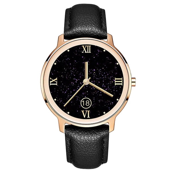 Fralugio Smartwatch Smartband Full Touch R18 Pro De Lujo Pantalla Multitáctil Ext. Vinipiel Negro Fralugio Lujo