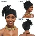 thumbnail image 5 of snilers Turbans for Women African Turban Cap Soft Pre-Tied Flower Headwrap Hat Fashion Headscarf Beanie Cap Head Scarf, 5 of 5