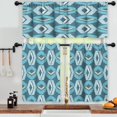thumbnail image 3 of LALILO Kitchen Curtains and Valances Set of 3 36" Ethnic Window Treatment Tiers for Window Decor, 3 of 5