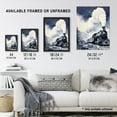 thumbnail image 3 of Steam Train Ride Through Mountain Valley Blue Artwork Framed Wall Art Print A4, 3 of 5