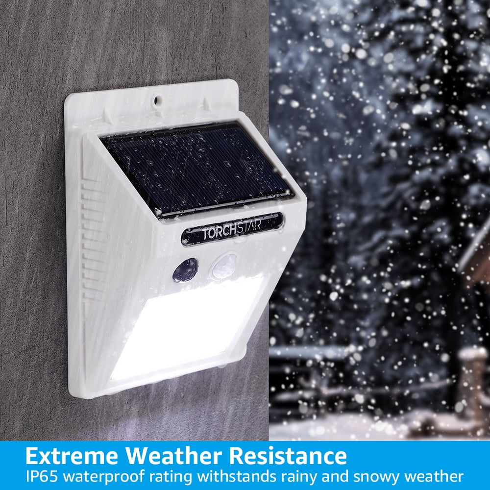 2 Pack LED Solar Wall Light, Sensor Motion Security Lighting Outdoor