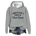 thumbnail image 1 of WEAIXIMIUNG Sweatshirt pour Femmes Col Rond Mode Féminine Imprimé Lettre Hoodie Décontracté Coupe Ample Pull Sweatshirt, 1 of 2