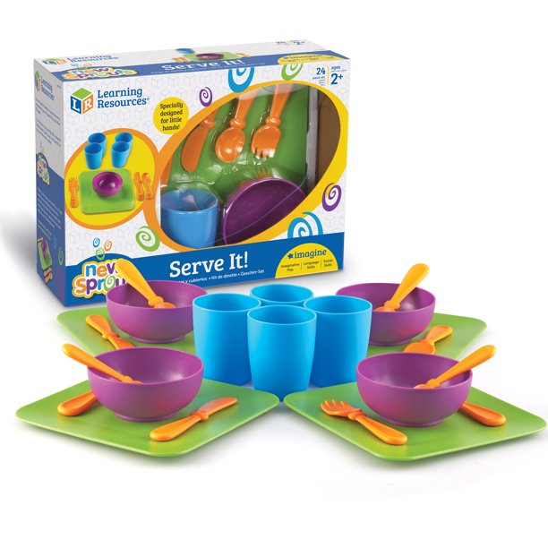 Learning Resources New Sprouts Serve It! My Very Own Dish Set 24