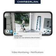 CHAMBERLAIN B6753T Secure View Garage Door Opener w/ LED Lights and Camera