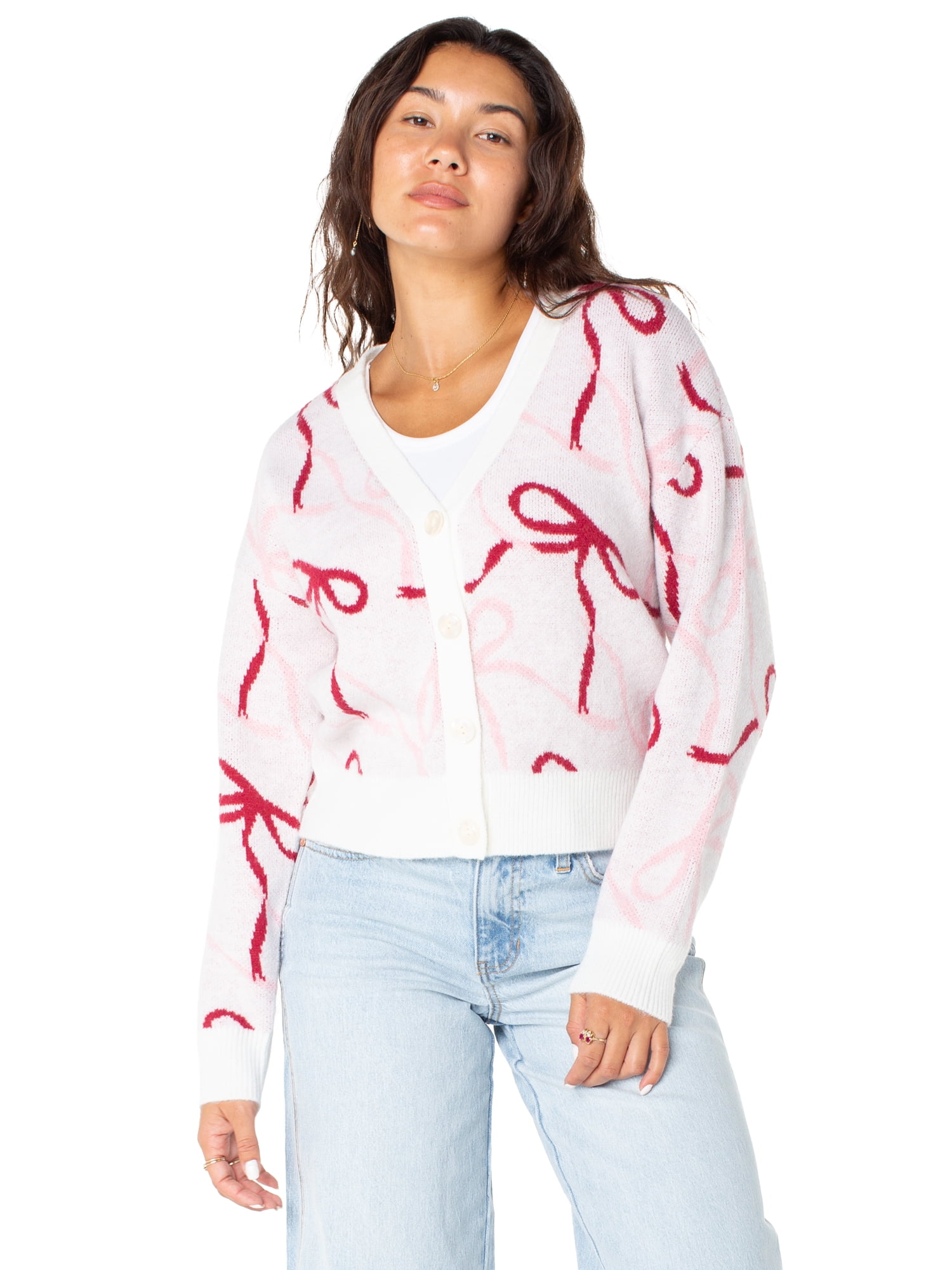 Celebrity Pink Women's and Women's Plus Cardigan Sweater, Sizes XS-4X