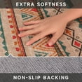 thumbnail image 4 of CCTFS Area Rugs for Living Room Bedroom Dining Room, Machine Washable Large Print Boho Vintage Tribal Aesthetic Carpet, Stain Resistant Floor Cover, Non Slip Low Pile Kitchen Rugs (Bohemia 8x10ft), 4 of 6