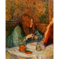 thumbnail image 2 of Toulouse-Lautrec, Henri 26x31 White Modern Wood Framed Museum Art Print Titled - Mme Poupoule At Her Toilet, 2 of 4