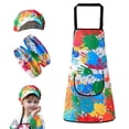 thumbnail image 2 of Ounissouiy Conjunto de delantal artístico para niños hecho de poliéster, delantal de pintura para niños pequeños cómodo y transpirable con Juguetes Educativos, 2 of 6