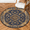 Multicolour 1, variant on CURLYOOT Round Rug 3ft Abstract Floral Area Rug, Washable Circle Mat Non Slip Floor Carpet Mat, Mandala Soft Indoor Rugs for Entryway Living Room Dining Room Bedroom