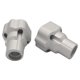 thumbnail image 5 of Copas fijas traseras 1/8 con orificios múltiples de metal, 1 par de eje sólido 4WD LMT para piezas de repuesto del modelo de camión Losi LMT plata Baoblaze Montaje del eje trasero, 5 of 6