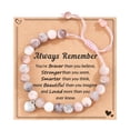 thumbnail image 1 of Pulsera tejida a mano con piedra natural, pulsera popular para hombres y mujeres, pulsera de cuentas, 1 of 6