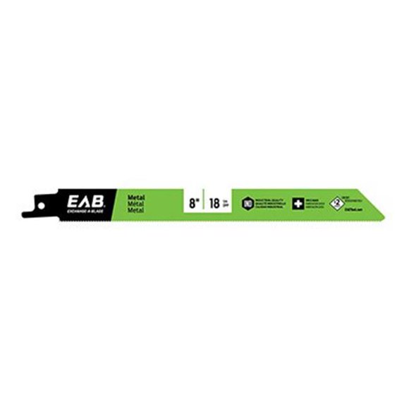 EAB Tool USA 257299 8 in. x 18 TPI Reciprocating Saw Blade, Pack of 25