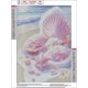 thumbnail image 2 of Pintura de diamantes para adultos, conchas marinas rosas, pintura de diamantes 5d completa, playa de fantasía, 30 x 40 cm, kit de diamantes para niños, punto de cruz de diamantes de imitación Crys, 2 of 5