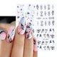 thumbnail image 1 of Pegatinas de uñas de copos de nieve, calcomanías de transferencia de agua, pingüino, Santa, alce, Navidad, decoración de Año Nuevo, piezas de manicura, 4 SAI44-49, 1 of 4