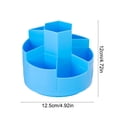 thumbnail image 3 of 360 Degree Rotating Desktop Pen Holder, Stepped Multi Compartment Stationery Storage Bin, Plastic Tableware Organizer for Office Desk, AKLJWH, 3 of 6