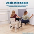 thumbnail image 3 of ECR4Kids Stackable Bentwood Chair, 16in Seat Height, Montessori Furniture, White Wash, 2-Pack, 3 of 9