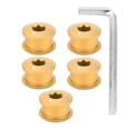 thumbnail image 2 of Bicycle Chainwheel Screws,5Pcs Bicycle Bike Chainring Bicycle Disc Screw Bicycle Screw User-Friendly Design, 2 of 10