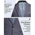 thumbnail image 4 of Men's Casual Suit Blazer Jackets Lightweight Sports Coats One Button, 4 of 5