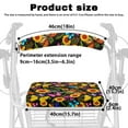 thumbnail image 6 of COEQINE Sunflower Rollator Walker Seat and Backrest Rollbar Covers Set Butterfly Walker Seat Covers with Wide Back Rollator Seat Padded Cover for People Using Walking Frame Seat, 6 of 7